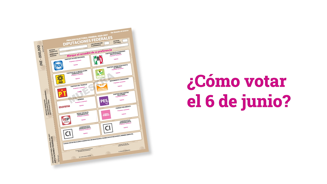 ¿Cómo se debe marcar la boleta electoral? Informe24.mx