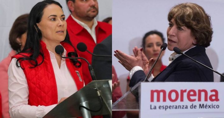 Alejandra del Moral y Delfina Gómez
